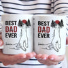 The Best Dad Ever - Family Personalized Custom Mug - Father's Day, Birthday Gift For Dad, Grandpa