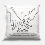 Custom Name Bestie Gifts for Friends - Personalized Pillow