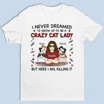 Custom Name Crazy Cat Lady Gifts for Women - Personalized Apparel