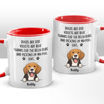 Custom Name Funny Dog Poem Gifts for Dog Lovers - Personalized Accent Mugs