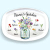 My Grandma's Garden - Family Personalized Custom Platter - Birthday Gift For Grandma