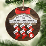Custom Name Christmas Family Gifts - Personalized Ornament