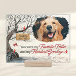 Custom Pet Photo Memorial Decor - Personalized Acrylic Plaque
