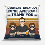 Custom Name Funny Dad Gifts from Kids - Personalized Pillow