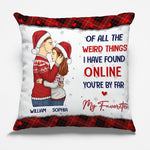 Custom Funny Christmas Couple Gifts - Personalized Pillow