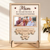 Custom Photo You Hold Us Together - Family Personalized Custom 2-Layered Wooden Plaque With Stand - House Warming Gift For Mom
