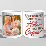 Custom Photo 40th Anniversary Gifts for Couples - Personalized Mug