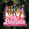 Custom Photo Barbie Girls In A Barbie World - Bestie Personalized Custom Ornament - Acrylic Custom Shaped - Christmas Gift For Best Friends, BFF, Sisters