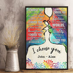 Custom Name I Choose You Couple Gifts - Personalized Poster