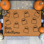 Custom Name Halloween Ghost Gifts for Families - Personalized Doormat