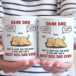 Custom Name Dog Dad Gifts for Pet Lovers - Personalized Mugs
