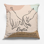 Custom Name Bestie Friendship Gifts - Personalized Pillow