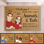 Custom Hope You Like Animals & Kids Housewarming Gifts - Personalized Doormat