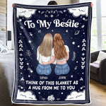 Custom Name Best Friend Gifts for Bestie - Personalized Blanket
