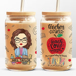 Custom Name Teacher Appreciation Gifts - Personalized Glass Cup