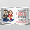 I Like You A Lot More Than I Had Originally Planned - Couple Personalized Custom Mug - Gift For Husband Wife, Anniversary