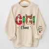 My Greatest Blessings Call Me Gigi - Family Personalized Custom Unisex Sweatshirt With Design On Sleeve - Christmas Gift For Mom, Grandma