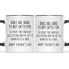 Dad, Happy Father's Day! - Family Personalized Custom Accent Mug - Father's Day, Birthday Gift For Dad