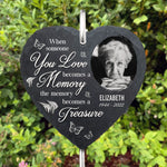 Custom Photo Memorial Garden Decor - Personalized Garden Slate