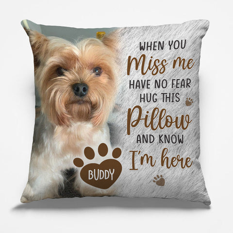 Custom Pet Photo Comfort Gifts for Dog Lovers - Personalized Pillow