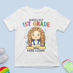 Custom Name First Grade Gifts for Girls - Personalized Apparel