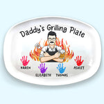 Custom Name Daddy's Grilling Gifts for Dad - Personalized Platter