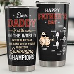 Custom Name Funny Swimming Sperm Father's Day Gifts for Dad - Personalized Tumbler