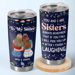 Custom Name Sister Gifts for Women - Personalized Tumbler