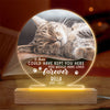 Custom Photo If Love Could Have Kept You Here - Memorial Personalized Custom Round Shaped 3D LED Light - Sympathy Gift For Pet Owners, Pet Lovers