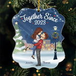 Custom Name Christmas Couple Gifts - Personalized Ornament