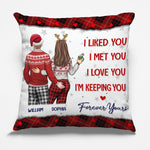 Custom Name Christmas Gifts for Couples - Personalized Pillow