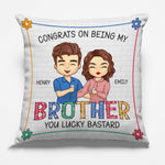 Custom Name Funny Brother Gifts - Personalized Pillow