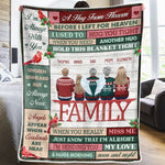 Custom Name Angel Cardinal Memorial Family Gifts - Personalized Blanket