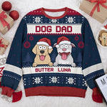 Custom Name Christmas Dog Dad Gifts - Personalized Sweatshirt