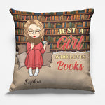 Custom Name Book Lover Gifts for Women - Personalized Pillow