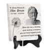 Custom Photo You're Life Was A Blessing - Memorial Personalized Custom Square Shaped Ceramic Plaque With Stand - Sympathy Gift, Gift For Family Members