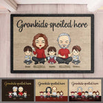 Custom Name Spoiled Grandkids Gifts for Grandparents - Personalized Doormat