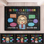 Custom Name Classroom Welcome Gifts for Teachers - Personalized Doormat