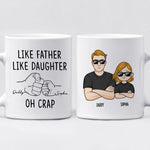 Custom Funny Father Daughter Gifts - Personalized Mugs