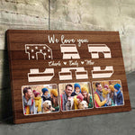 Custom Family Photo Collage Gifts - Personalized Canvas