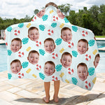 Custom Photo Poolside Gifts for Kids - Personalized Beach Towel