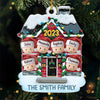Christmas Good Cheer Is Found With Family- Family Personalized Custom Ornament - Acrylic Custom Shaped - Christmas Gift For Family Members