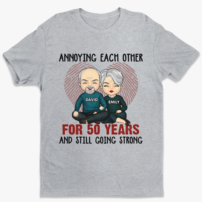 Annoying Each Other For Many Years - Anniversary Gifts, Gift For Couples, Husband Wife - Personalized Unisex T-shirt