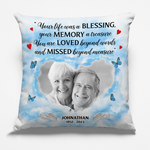 Custom Photo Memorial Tribute Decor - Personalized Pillow