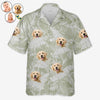 Custom Photo Enjoy The Sun - Dog & Cat Personalized Custom Unisex Tropical Hawaiian Aloha Shirt - Summer Vacation Gift, Gift For Pet Owners, Pet Lovers