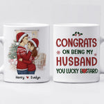 Custom Name Funny Christmas Gifts for Husband - Personalized Mugs