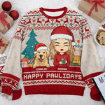 Custom Name Christmas Gifts for Dog Lovers - Personalized Sweatshirt
