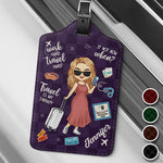 Custom Travel Lover Quotes Gifts for Women - Personalized Luggage Tag