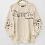 Custom Name Grandma Gifts for Grandmothers - Personalized Sweater