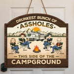 Custom Name Funny Camping Gifts for Friends - Personalized Wood Sign